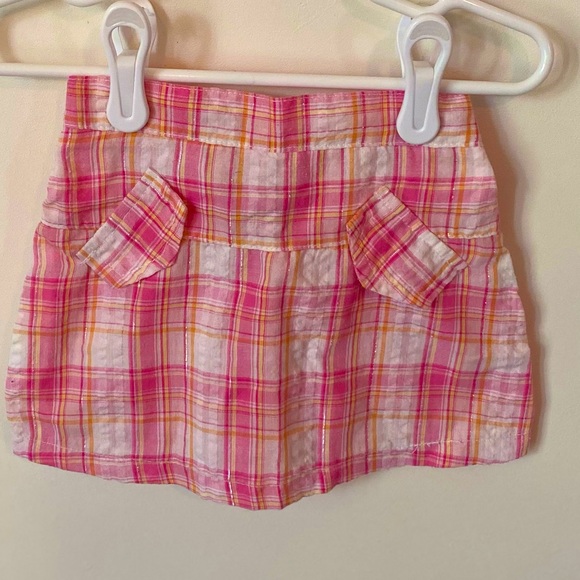5/$20 Girl’s 90's Coney Isle Preppy Plaid Skort - Picture 1 of 5